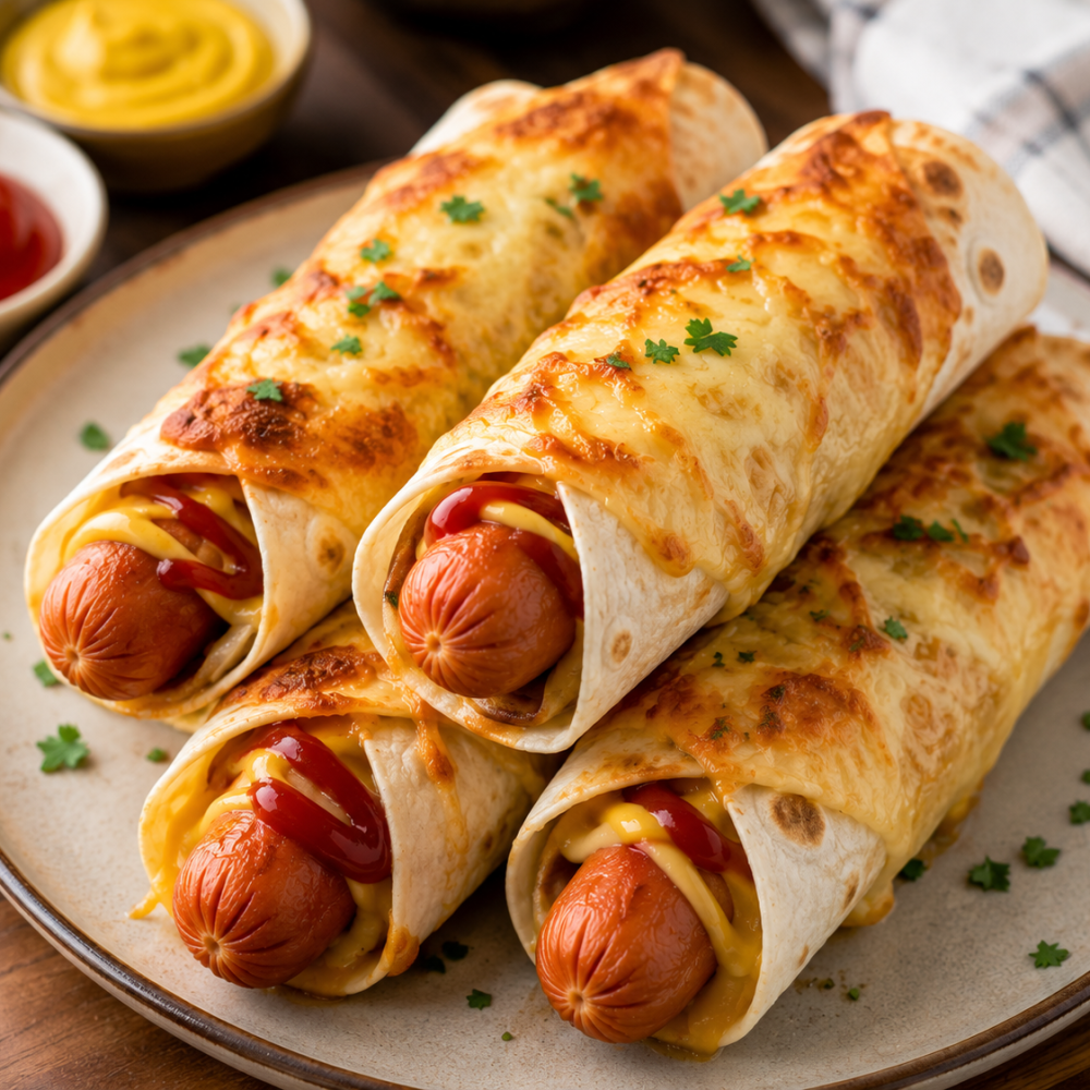 Wrap Hot Dog Gratiné